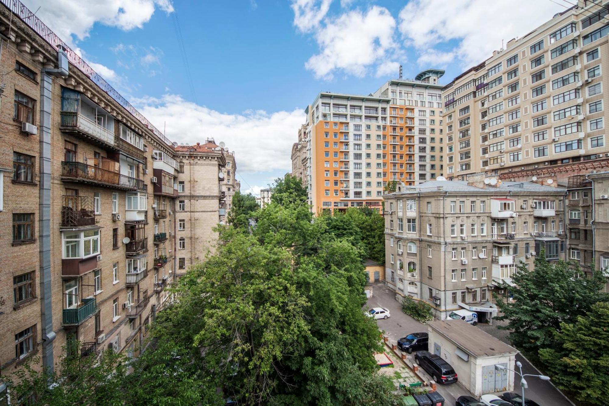 Apartments Near Parus Business Centre Kiev Esterno foto